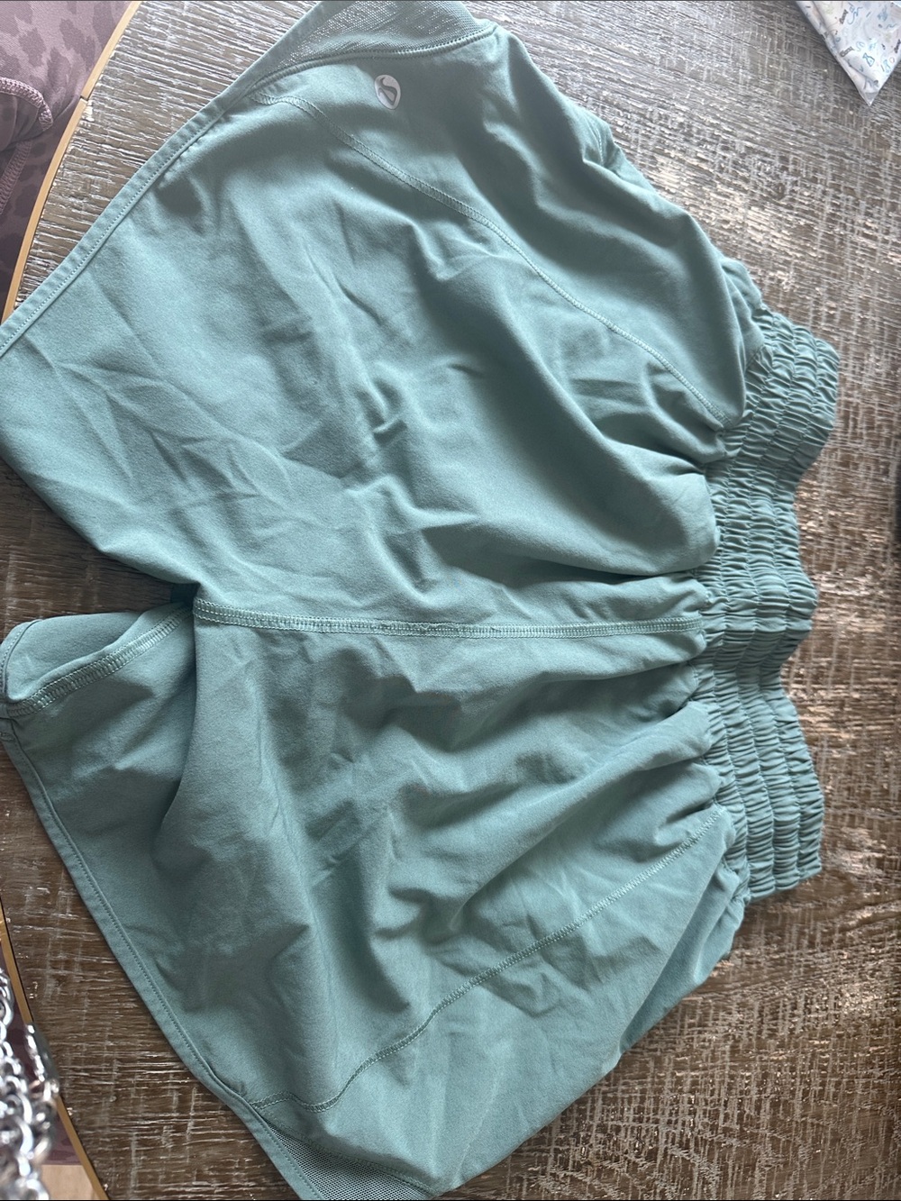 Lululemon Hotty Hot Shorts in Seafoam Green 6 with pocket